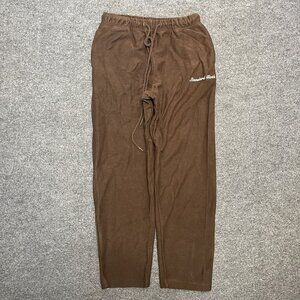 Standard Cloth Reverse Terry Cotton Sweatpants Brown S Relaxed Fit Baggy
